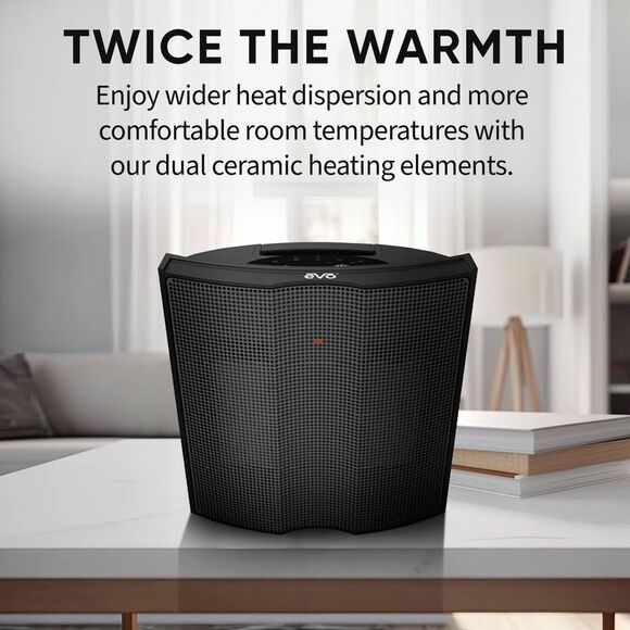 EVO Evolution Twin Ceramic Personal Space Small Po Black - Picture 7 of 11